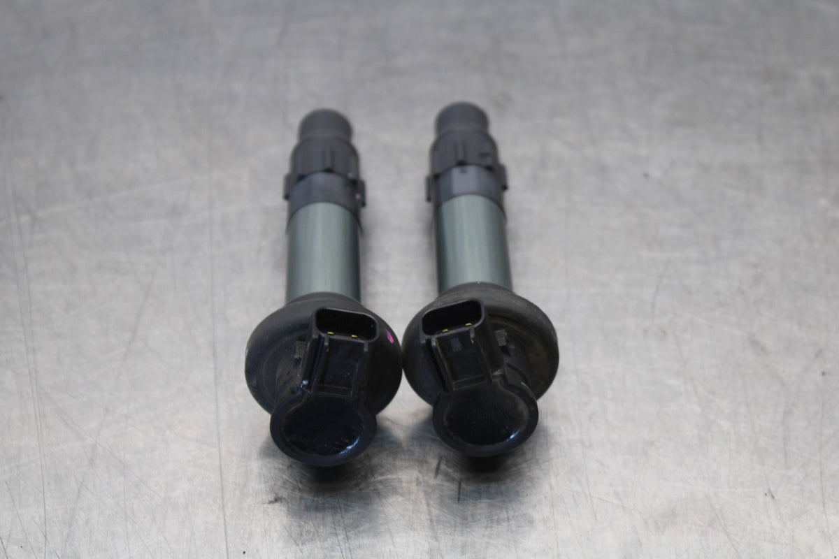 18-23 KAWASAKI NINJA 400 EX400 ABS IGNITION COILS COIL SPARK PLUG CAPS BB192
