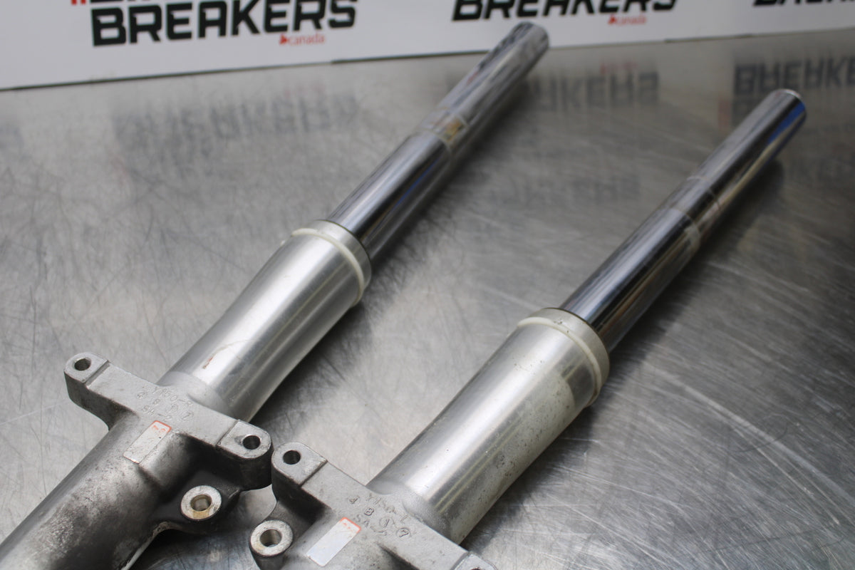 04 YAMAHA ROAD STAR XV1700A FRONT FORKS SHOCK SUSPENSION SET PAIR BB155