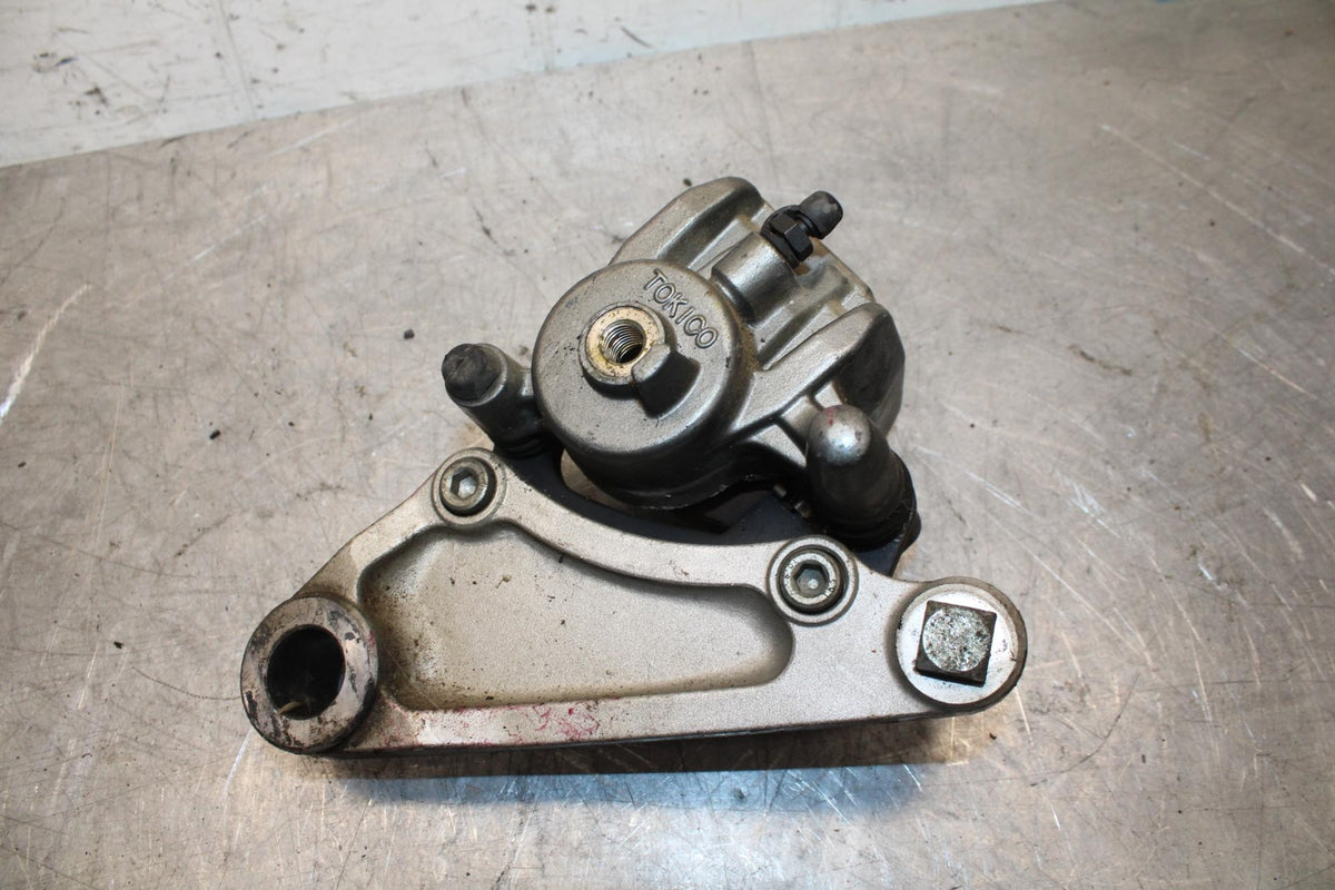 00-01 KAWASAKI ZZR600 REAR BACK BRAKE CALIPER W MOUNT BRACKET BB31