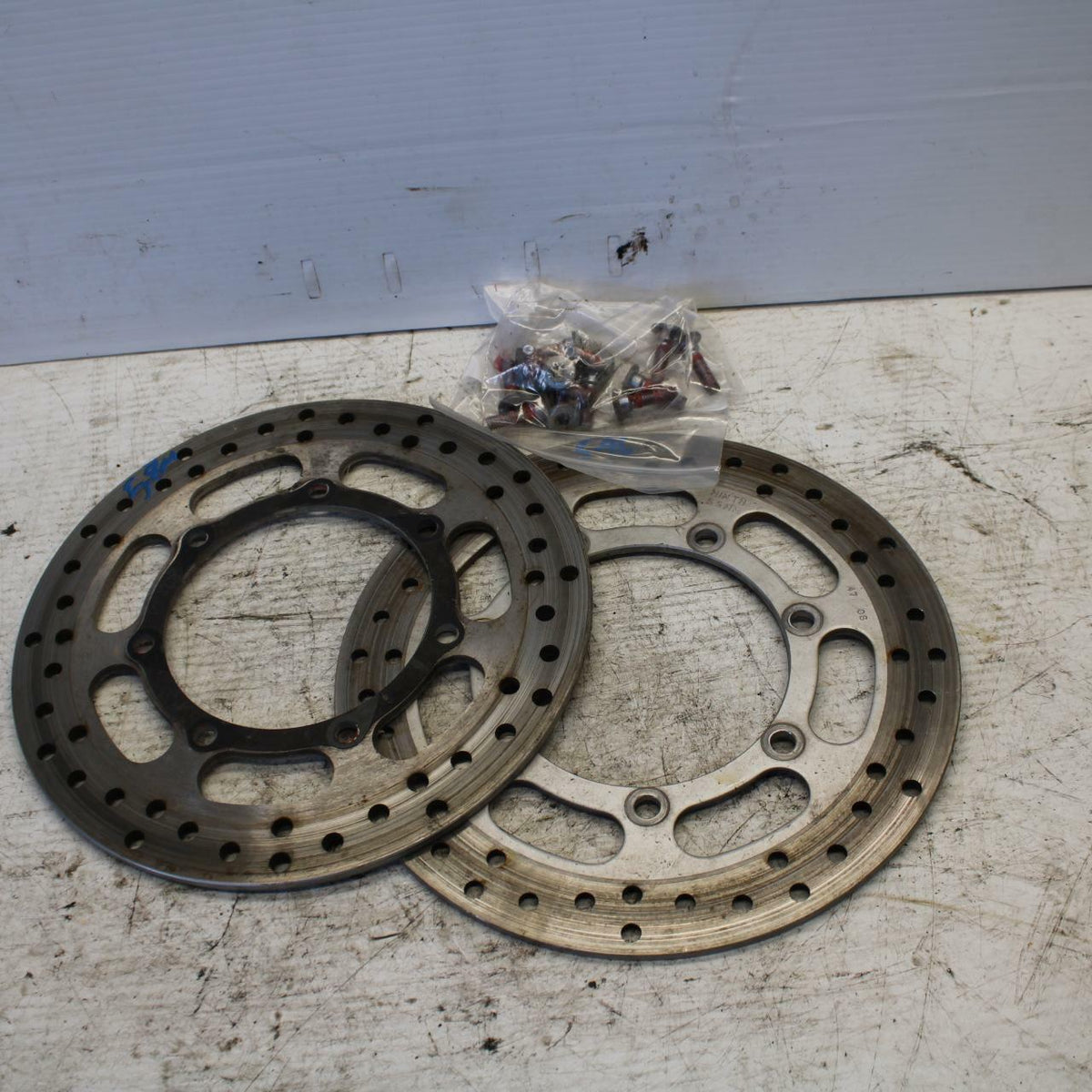 01 KAWASAKI VULCAN 1500 FRONT LEFT RIGHT BRAKE ROTORS DISCS BB301