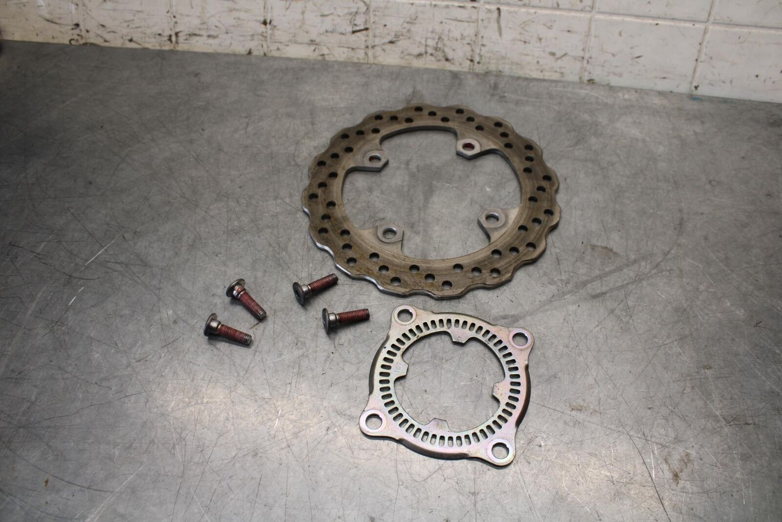 2011 Kawasaki Ninja ZX10R ZX1000K ABS REAR ROTOR BACK DISC 41080-0211  BB555