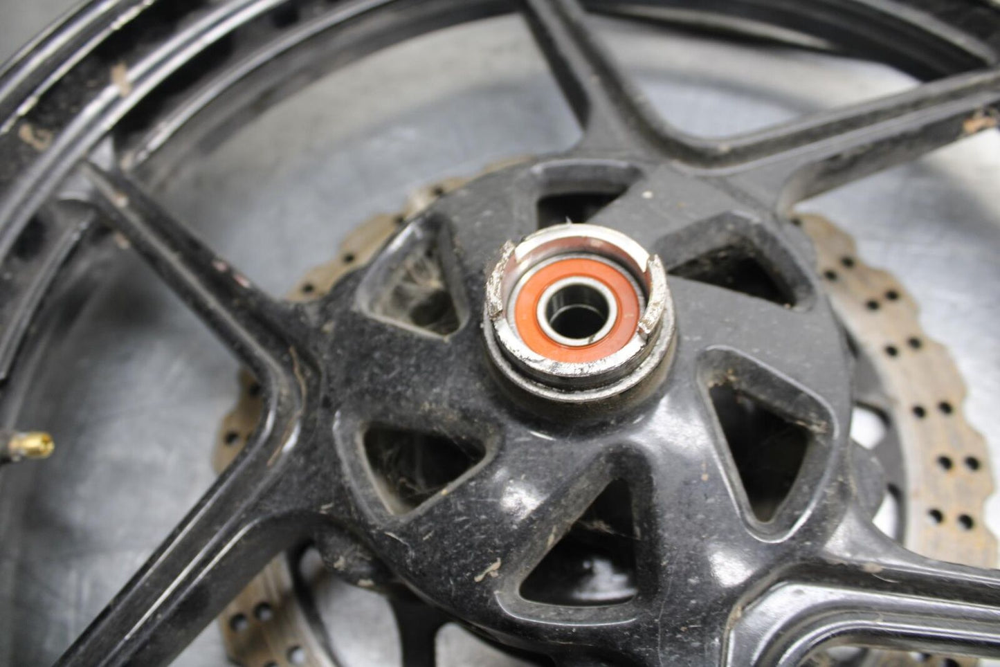 08-12 KAWASAKI NINJA 250R EX250J FRONT WHEEL RIM DISC ROTOR BB612