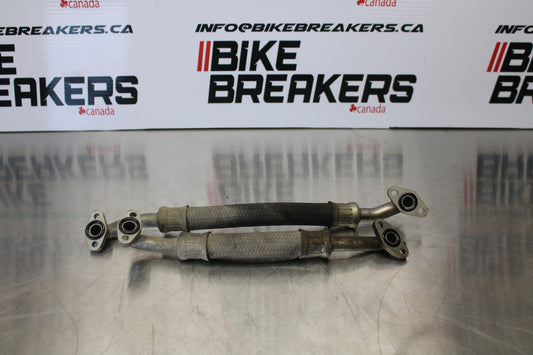 11 SUZUKI GSXR1000 ENGINE MOTOR OIL COOLER HOSES BB142