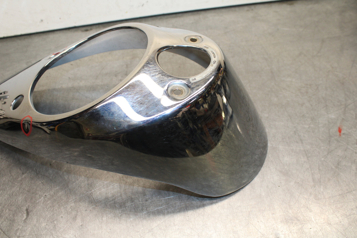 03-08 KAWASAKI VULCAN 1600 GAS TANK CAP COVER TRIM PANELCOWL FAIRING BB754