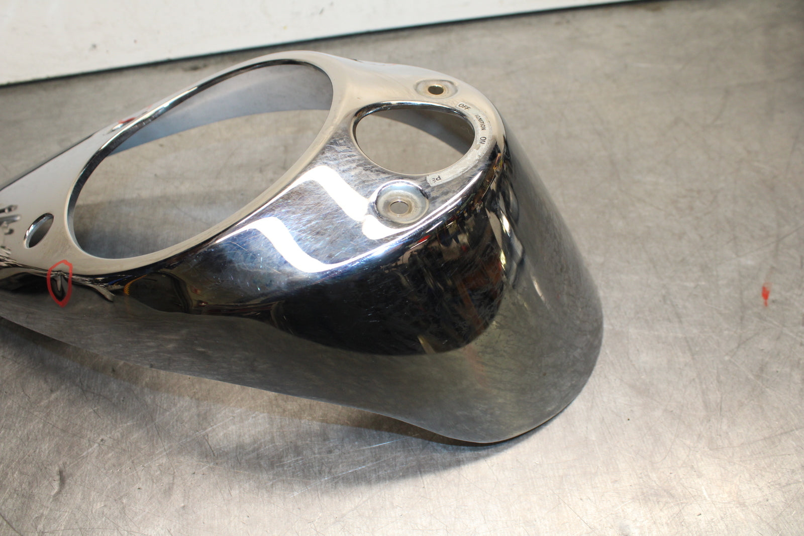 03-08 KAWASAKI VULCAN 1600 GAS TANK CAP COVER TRIM PANELCOWL FAIRING BB754