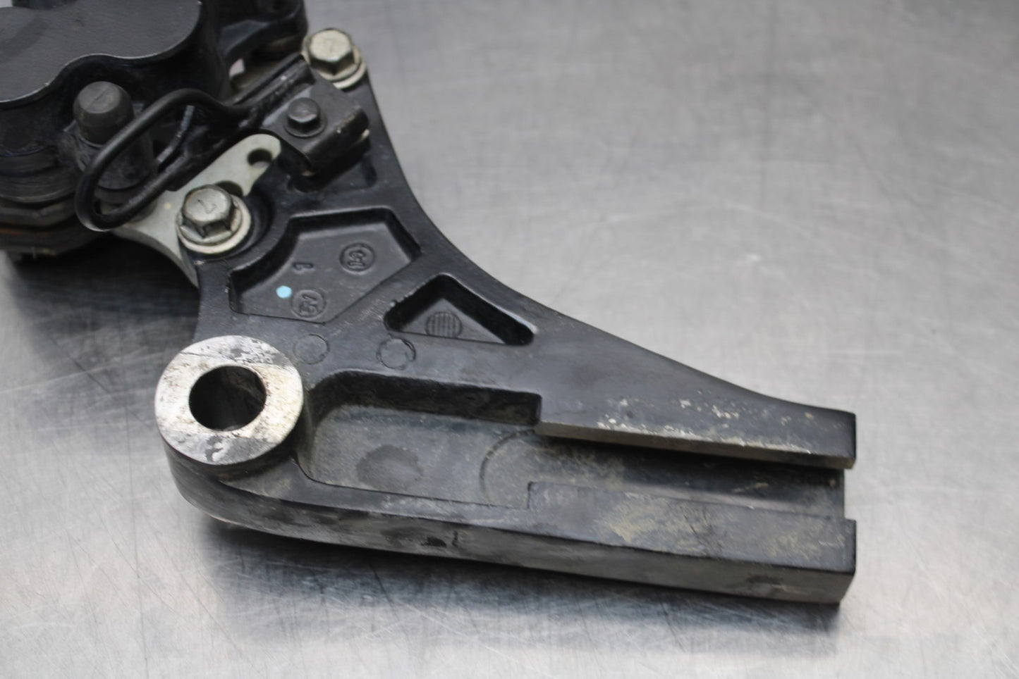 08-18 KAWASAKI KLR650 REAR BACK BRAKE CALIPER W MOUNT BRACKET BB183