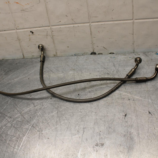 06-07 TRIUMPH DAYTONA 675 DAYTONA 675 BRAIDED FRONT BRAKE CALIPER HOSES  BB441