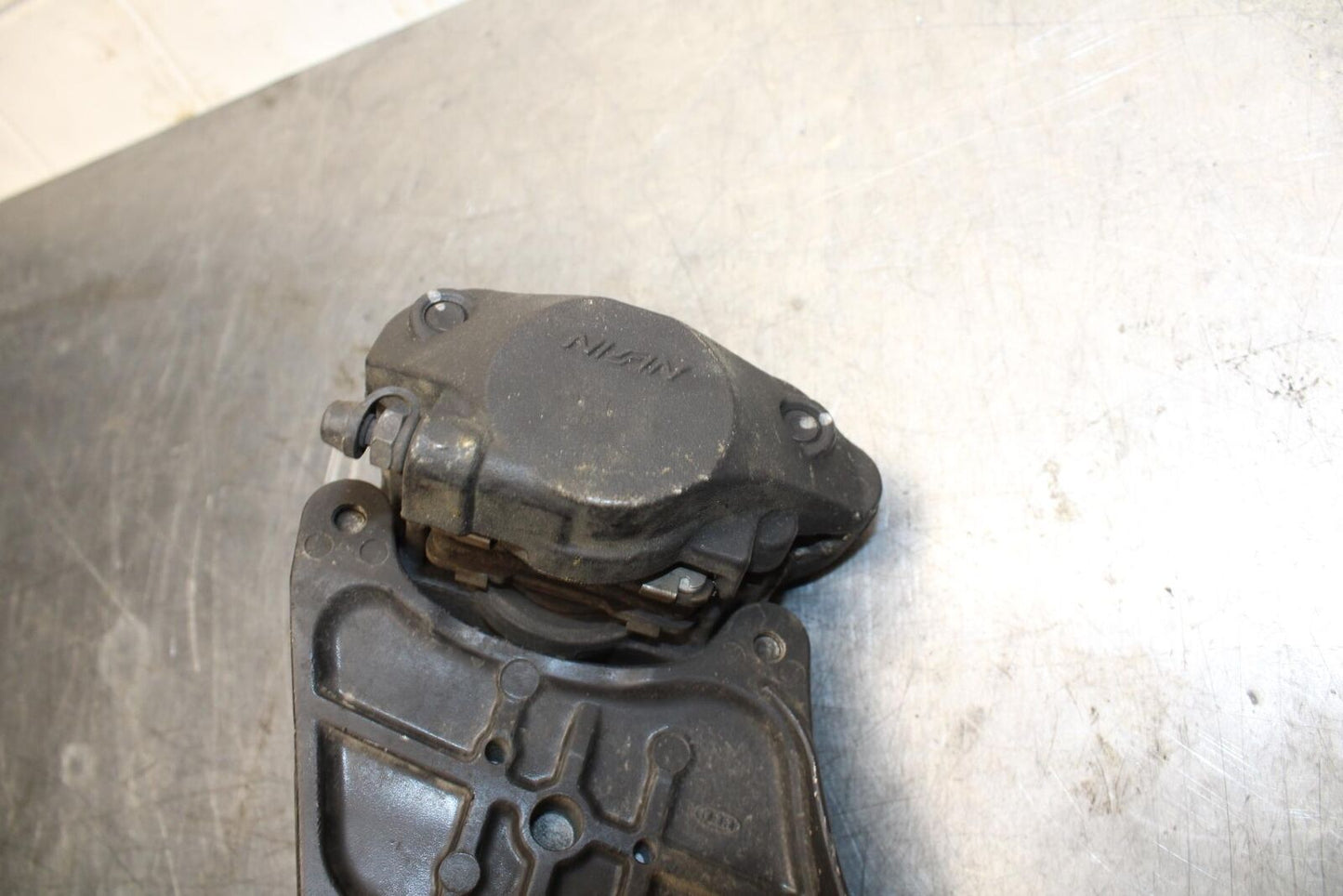 08-09 KAWASAKI NINJA ZX14R REAR BACK BRAKE CALIPER W MOUNT BRACKET BB73