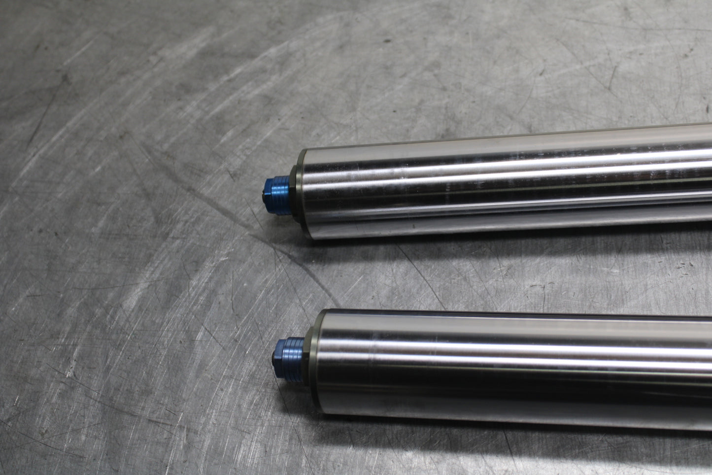 00-02 KAWASAKI NINJA ZX6R FRONT FORKS SHOCK SUSPENSION SET PAIR BB750