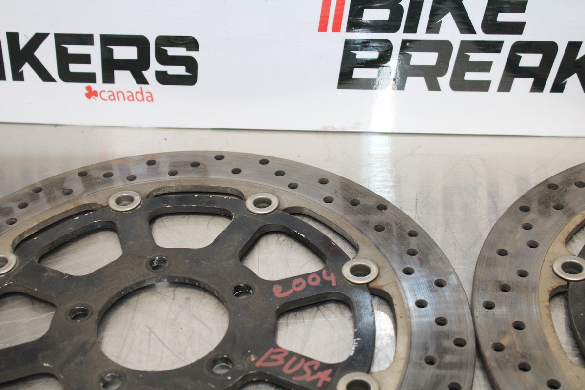 99-07 SUZUKI HAYABUSA GSX1300R FRONT LEFT RIGHT BRAKE ROTORS DISCS BB281