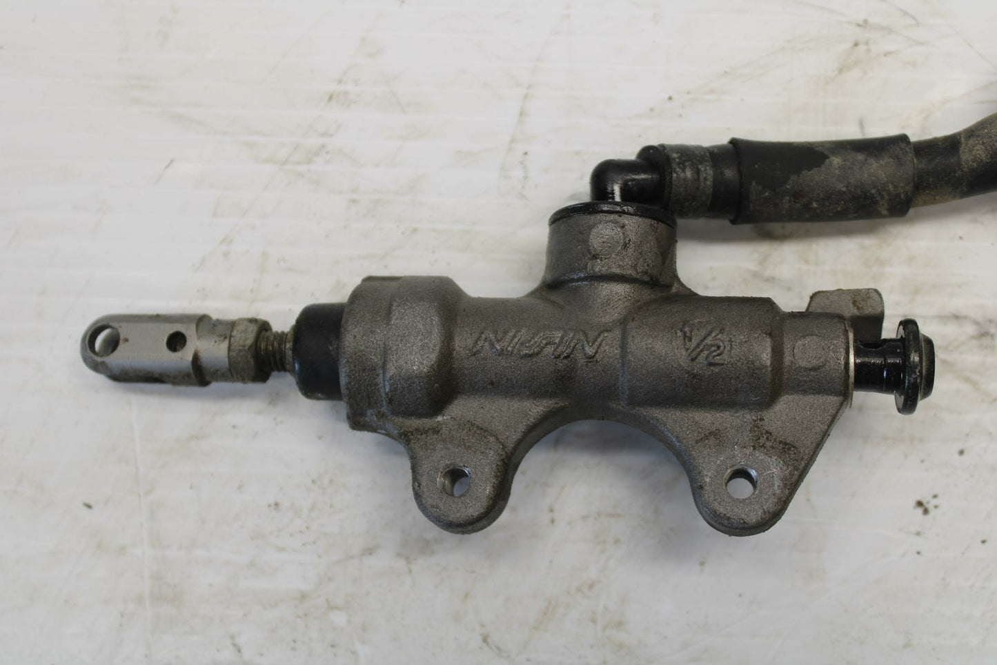 08-16 YAMAHA YZF R6 REAR BACK BRAKE MASTER CYLINDER W RESERVOIR BB273