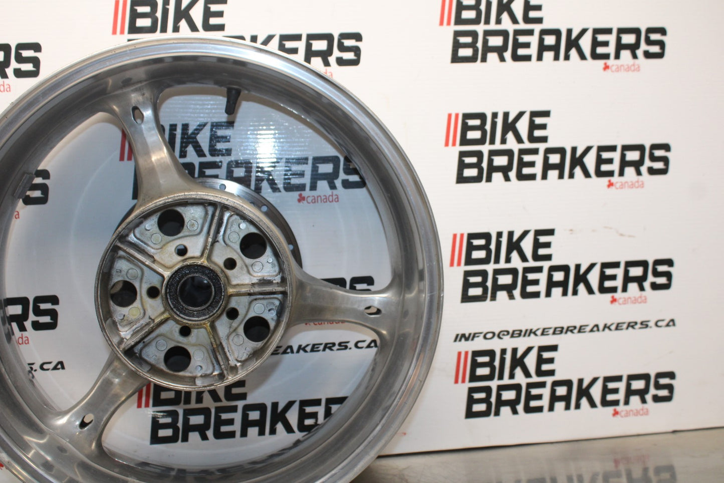 07 SUZUKI GSXR1000 REAR WHEEL BACK RIM & ROTOR BRAKE DISC BB770