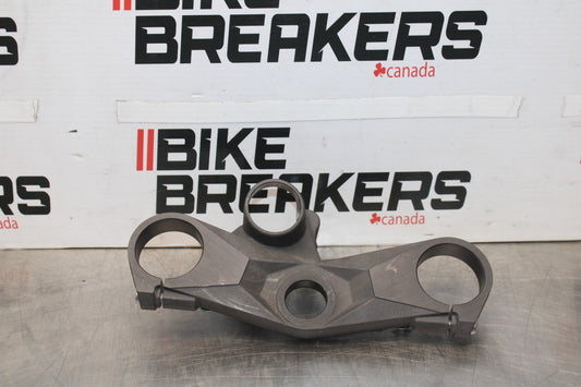 08 KAWASAKI NINJA ZX10R FORKS UPPER TRIPLE TREE CLAMP BB902