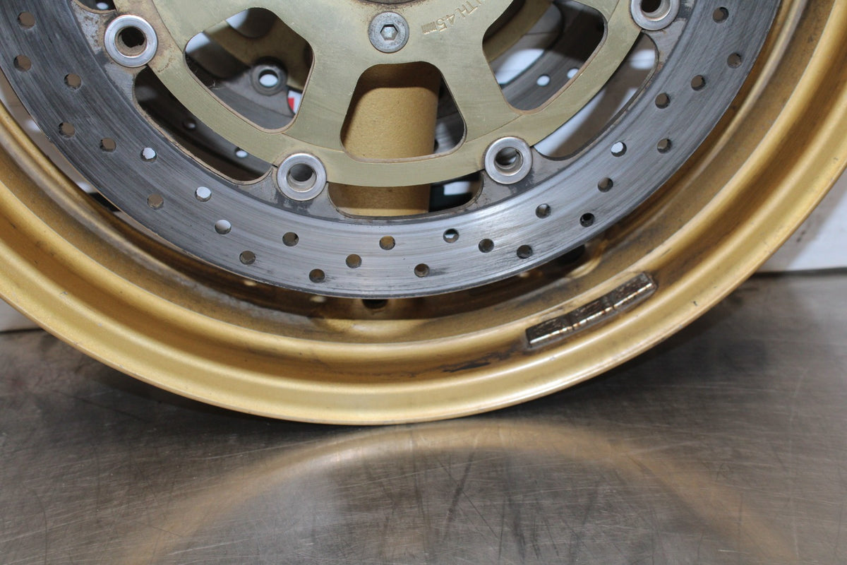 97-00 SUZUKI GSXR600 SRAD FRONT WHEEL FRONT RIM & ROTORS BB921