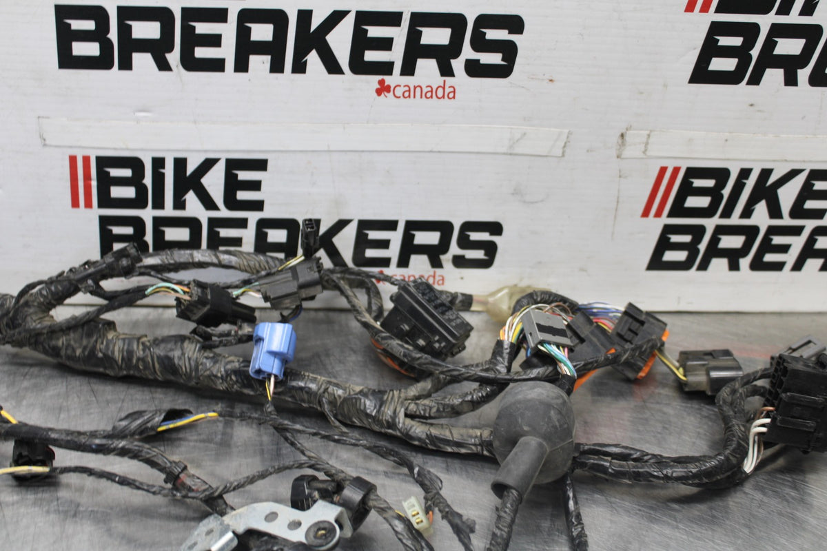08-09 KAWASAKI NINJA ZX14R MAIN ENGINE WIRING HARNESS MOTOR WIRE LOOM BB932