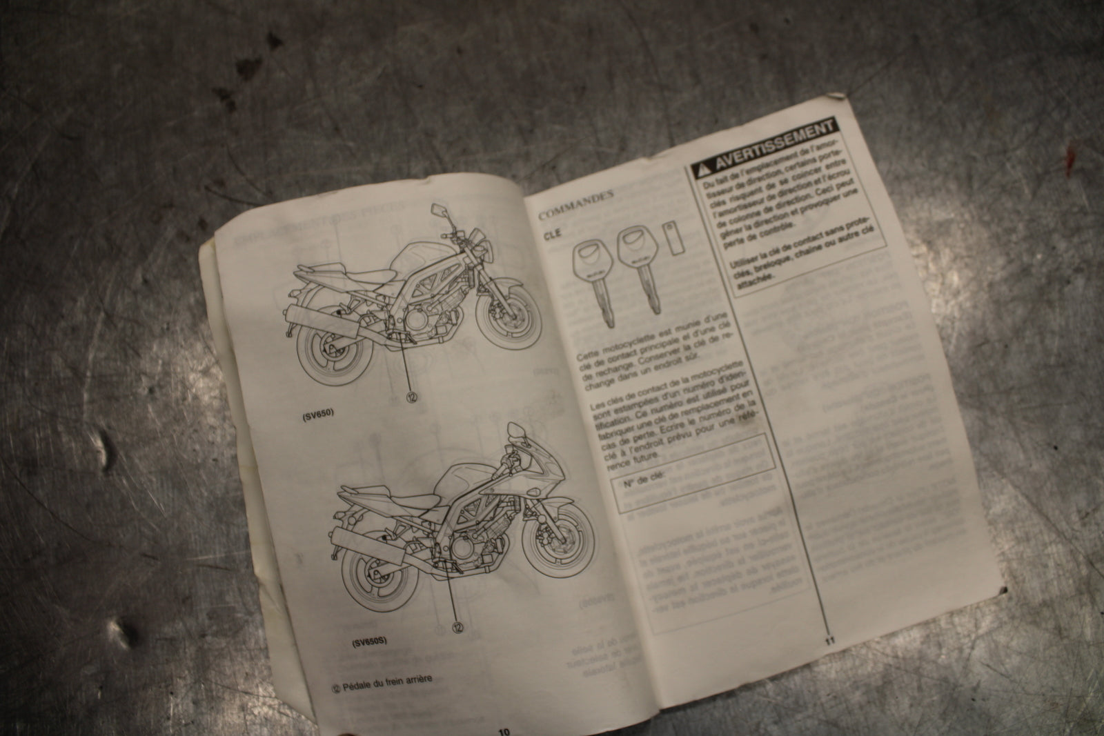 03 SUZUKI SV650S ORIGINAL OWNERS MANUAL BOOK BB130
