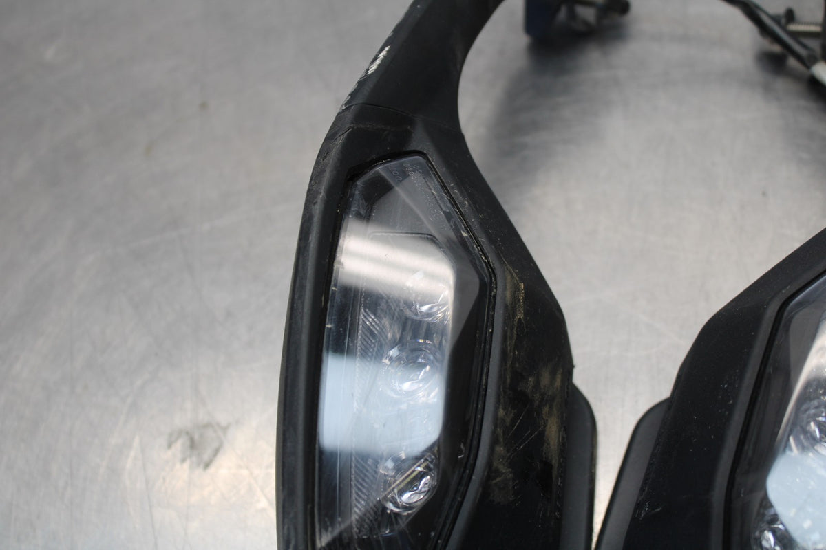 15-17 YAMAHA YZF R1 REAR VIEW MIRROR SET PAIR MIRRORS BB190