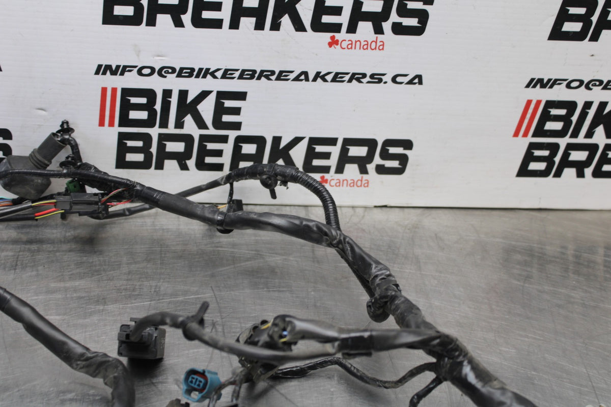 12-16 KAWASAKI NINJA 650 EX650F ABS MAIN ENGINE WIRING HARNESS WIRE LOOM  BB860