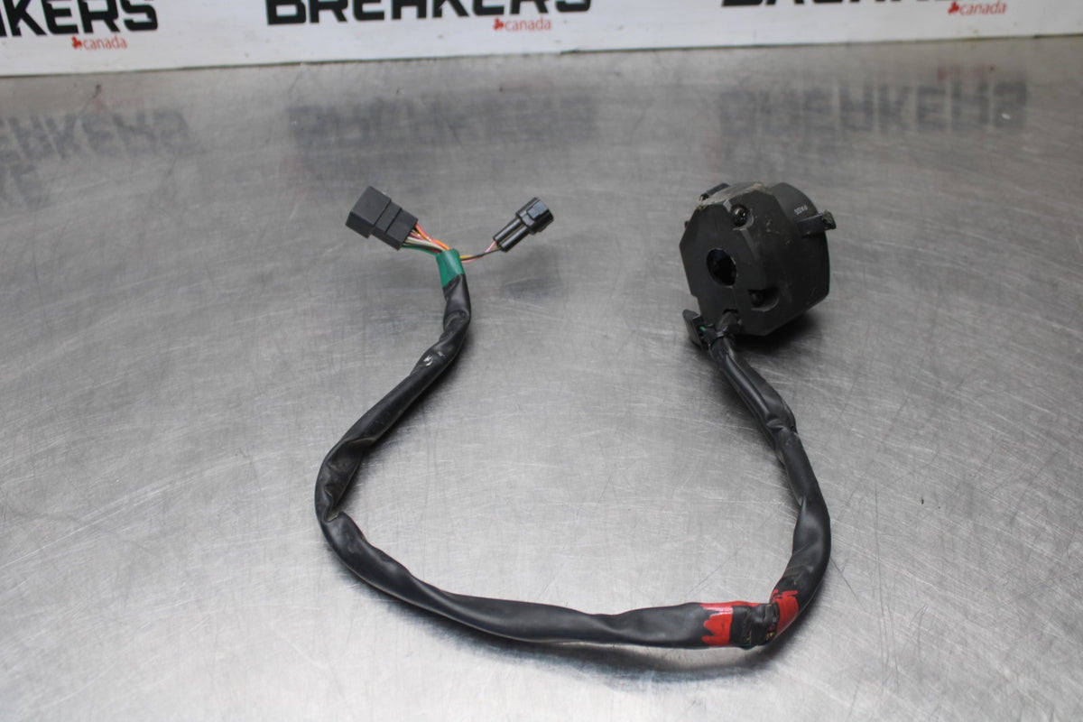 13-18 KAWASAKI NINJA ZX6R LEFT CLIP ON HANDLE HORN SIGNALS SWITCHES BB915