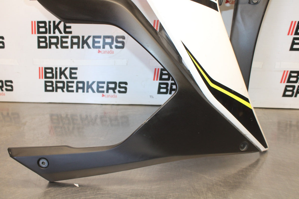 15-17 YAMAHA YZF R3 RIGHT LOWER MID UPPER SIDE FAIRING COWL  BB003