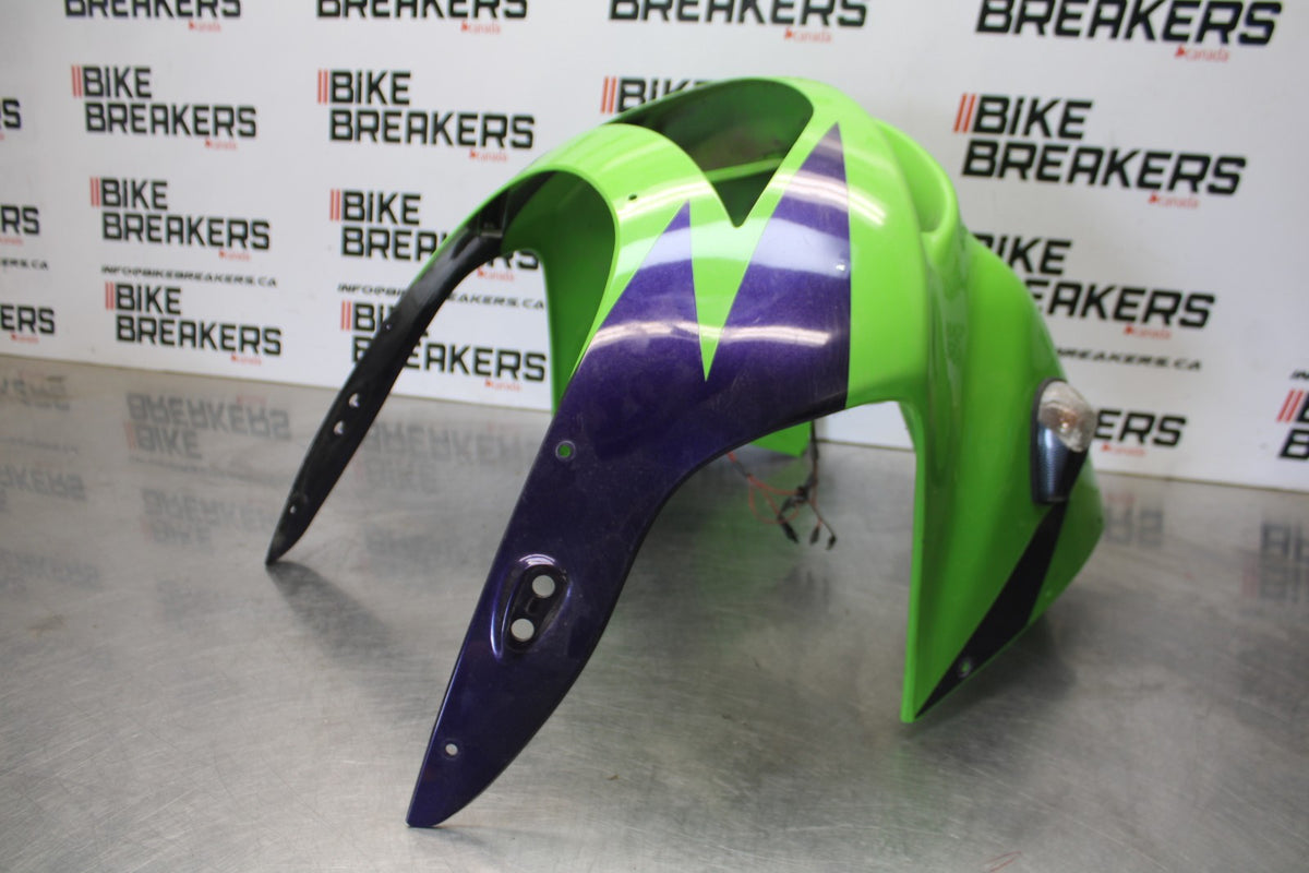 98 KAWASAKI NINJA ZX6 FRONT UPPER NOSE FAIRING COWL SHROUD BB870