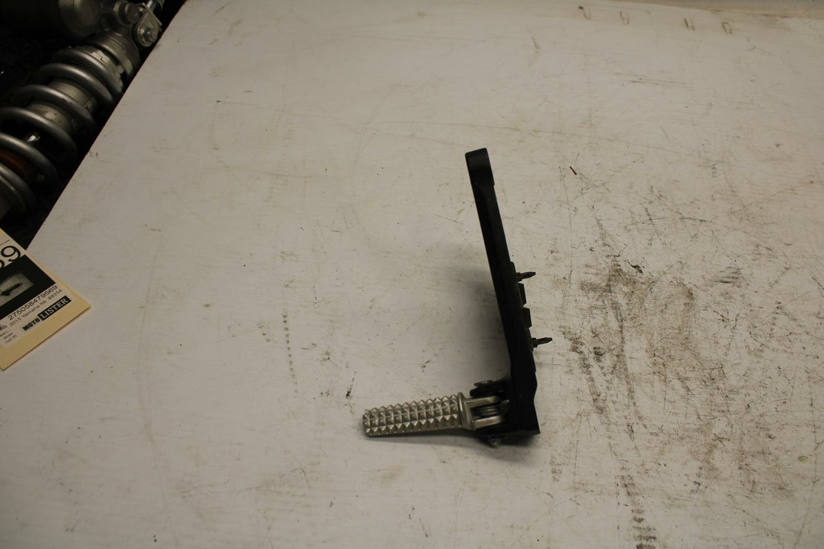 08-17 YAMAHA YZF R6 LEFT REARSET REAR SET DRIVER FOOT PEG REST STOP BB354