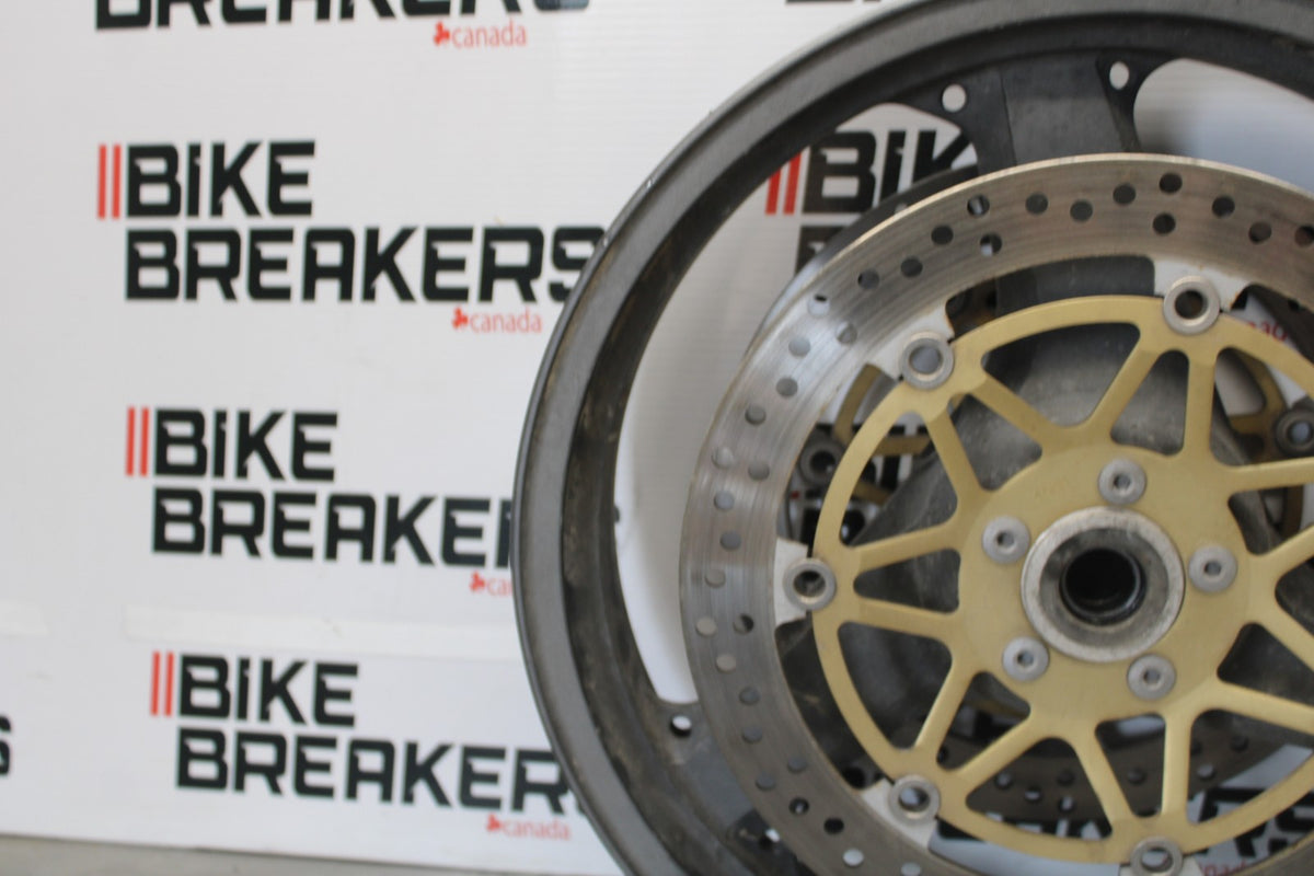 00-05 KAWASAKI NINJA ZX12R FRONT WHEEL FRONT RIM & ROTORS BB892