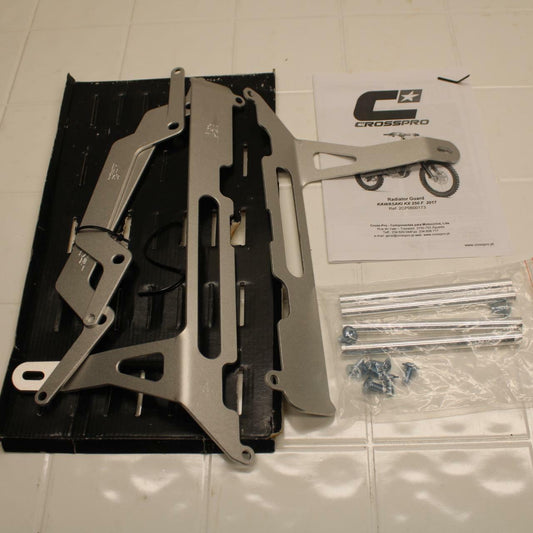 17 KAWASAKI KX250F CROSSPRO RADIATOR GUARD SHIELD