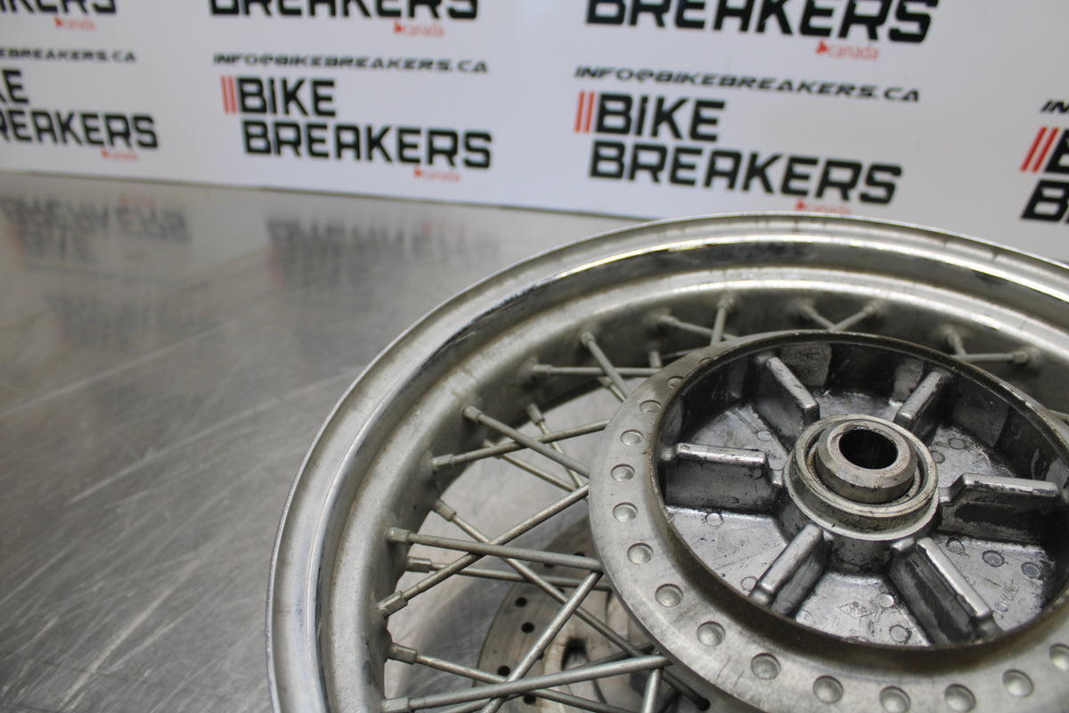 04 YAMAHA ROAD STAR XV1700A REAR WHEEL BACK RIM & ROTOR BB155