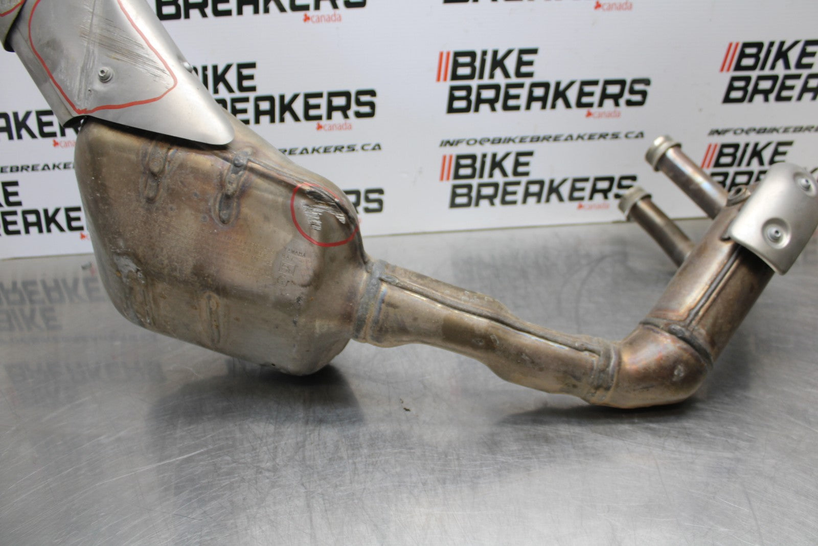 22-25 YAMAHA YZF R7 FULL EXHAUST SYSTEM HEADERS PIPE MUFFLER BB176