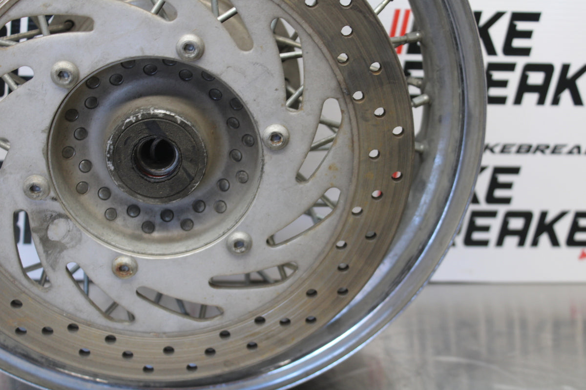 04 YAMAHA ROAD STAR XV1700A REAR WHEEL BACK RIM & ROTOR BB155