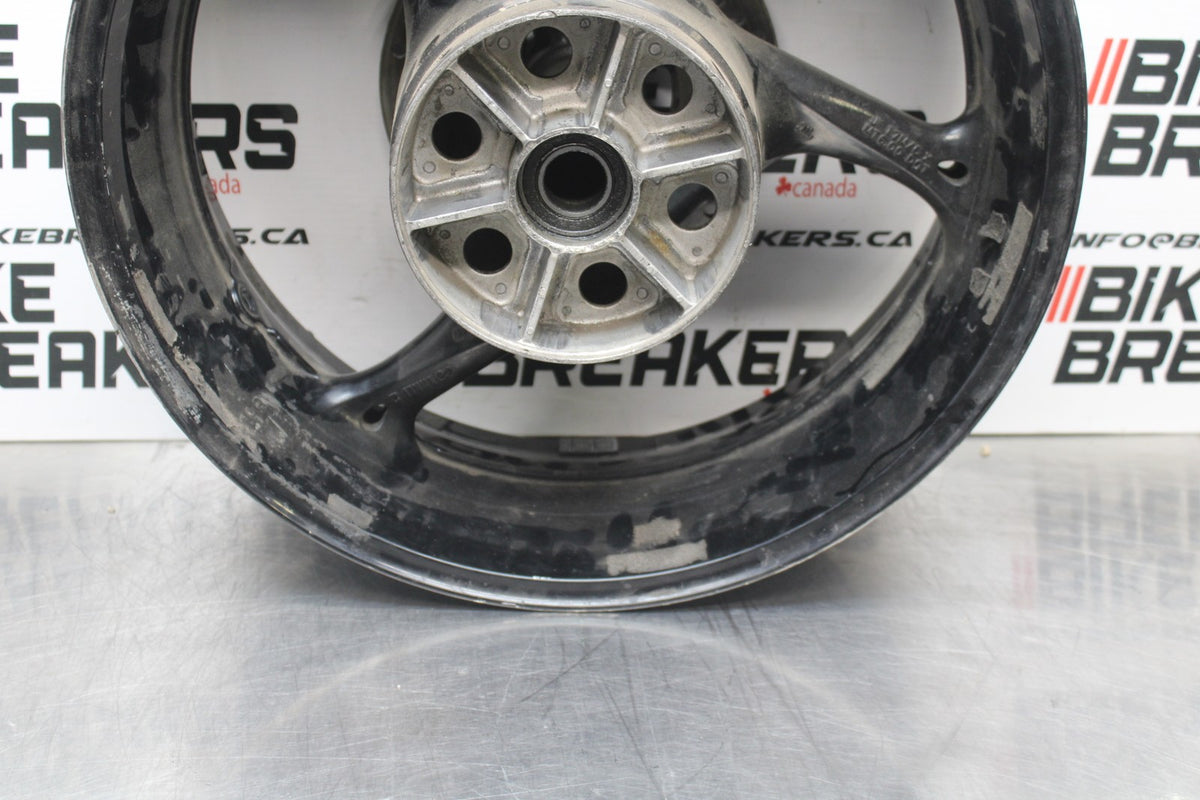 09 SUZUKI GSXR1000 REAR WHEEL BACK RIM & ROTOR BB777
