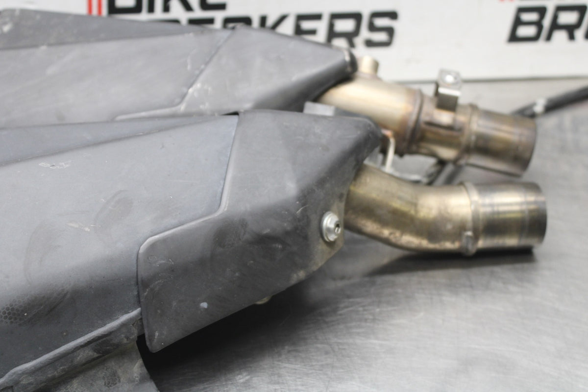 10-13 KAWASAKI Z1000 EXHAUST PIPE MUFFLER SLIP ON CAN SILENCER SET PAIR BB421