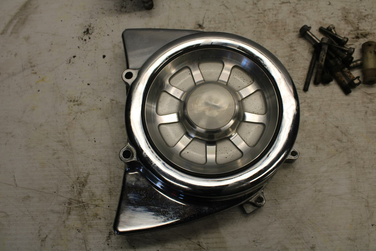 03-04 YAMAHA ROAD STAR 1600 ENGINE SPROCKET COVER BB279