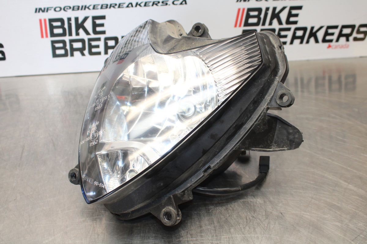 04-09 SUZUKI GS500F FRONT HEADLIGHT HEAD LIGHT LAMP BB165