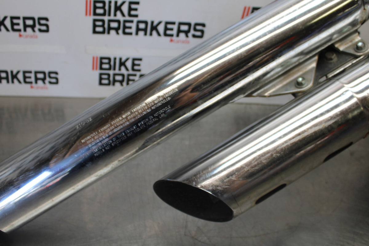 05-09 SUZUKI BOULEVARD C90 MUFFLER EXHAUST SILENCER PIPE SET PAIR BB918
