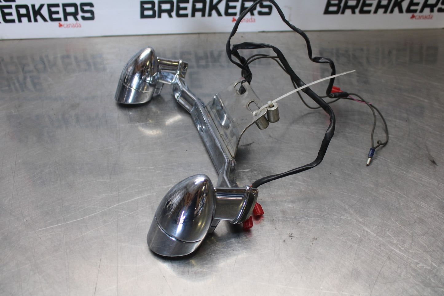 03-08 KAWASAKI VULCAN 1600 FRONT HEAD LIGHT HEADLIGHT SET PAIR BB196