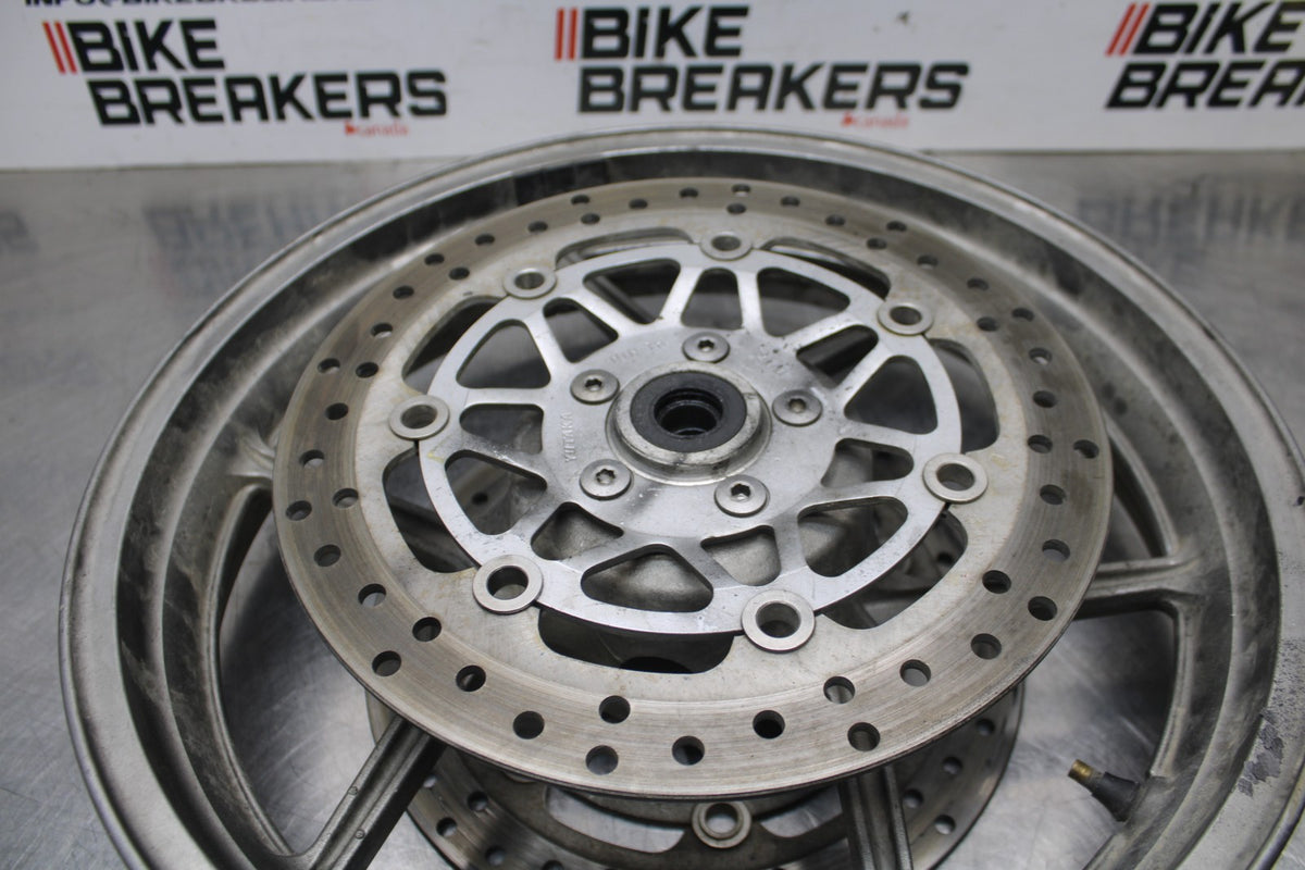 06 KAWASAKI Z750 FRONT WHEEL FRONT RIM & ROTORS BB837