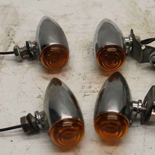 77-79 SUZUKI GS750 AFTERMARKET FRONT REAR LEFT RIGHT TURN SIGNALS LIGHTS  BB258