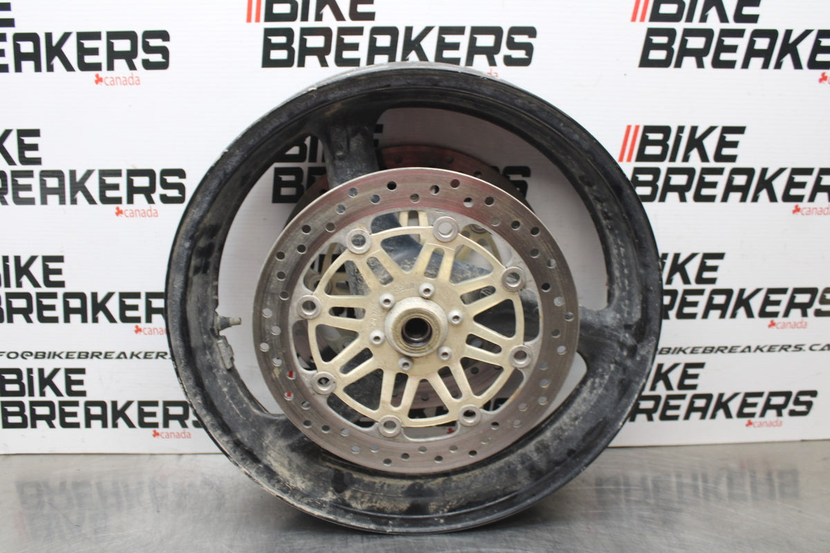 98-05 HONDA SUPER HAWK 1000 VTR1000F FRONT WHEEK FRONT RIM & ROTORS BB821