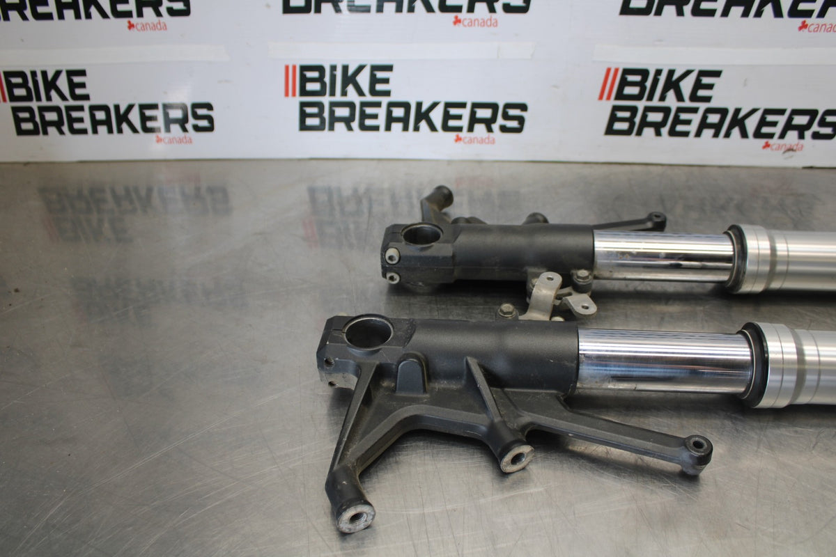 09 KAWASAKI CONCOURS 14 ZG1400B FRONT FORKS SHOCK SUSPENSION SET PAIR BB875