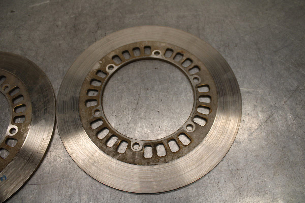 1984 Yamaha Virago 1000 FRONT LEFT RIGHT BRAKE ROTORS DISCS BB117