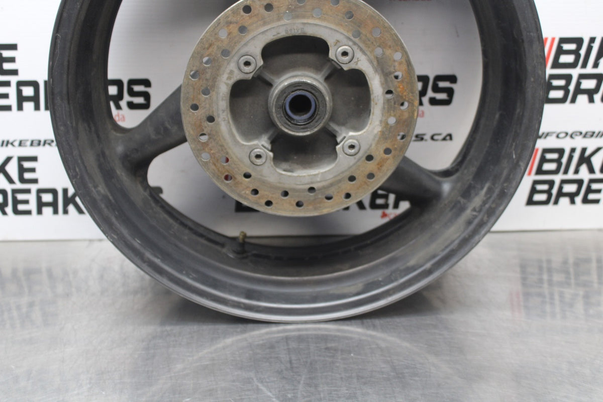 01-06 HONDA CBR600F4I REAR WHEEL BACK RIM & ROTOR BB778