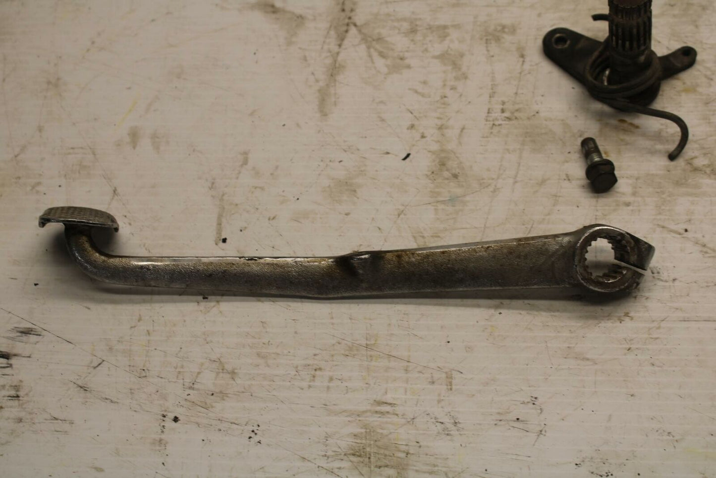77-79 SUZUKI GS750 RIGHT REARSET BRAKE FOOT PEDAL BB258