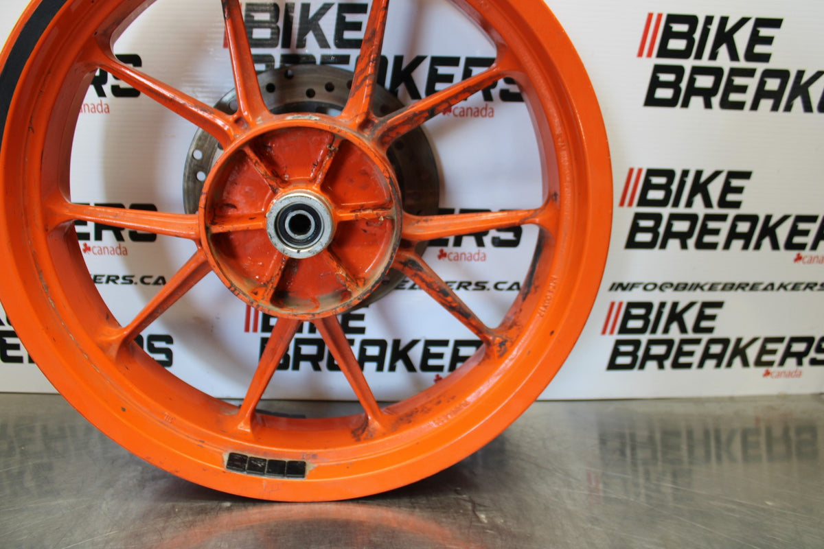 17-22 KTM 390 DUKE REAR WHEEL BACK RIM & ROTOR  BB180