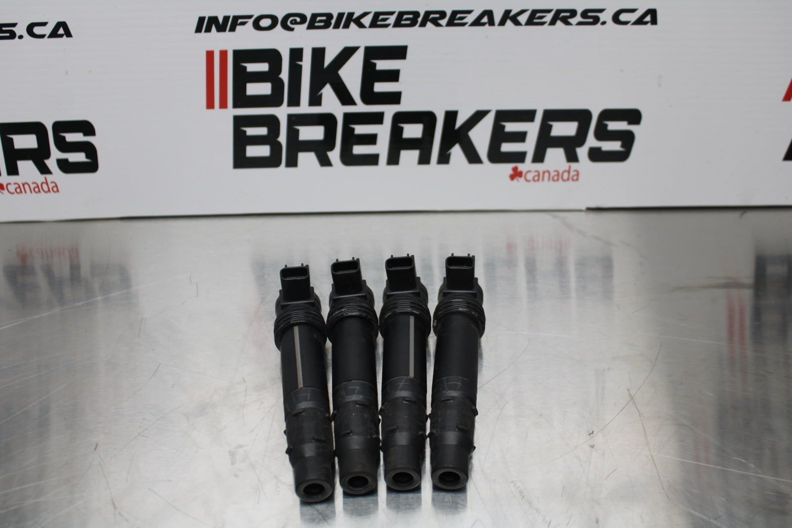 13-17 KAWASAKI NINJA ZX6R ZX636 ABS IGNITION COILS COIL SPARK PLUG CAPS BB143