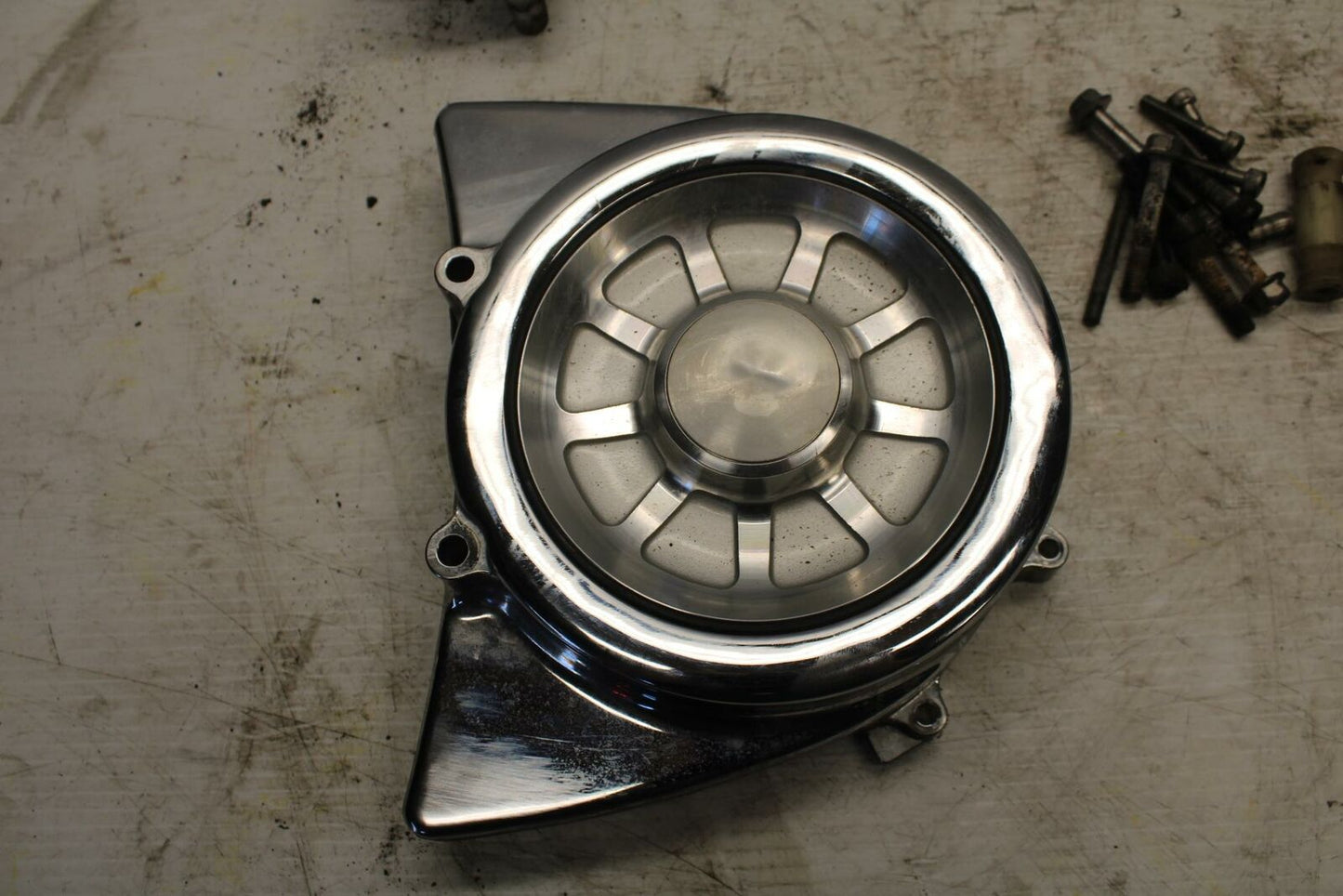 03-04 YAMAHA ROAD STAR 1600 ENGINE SPROCKET COVER BB279