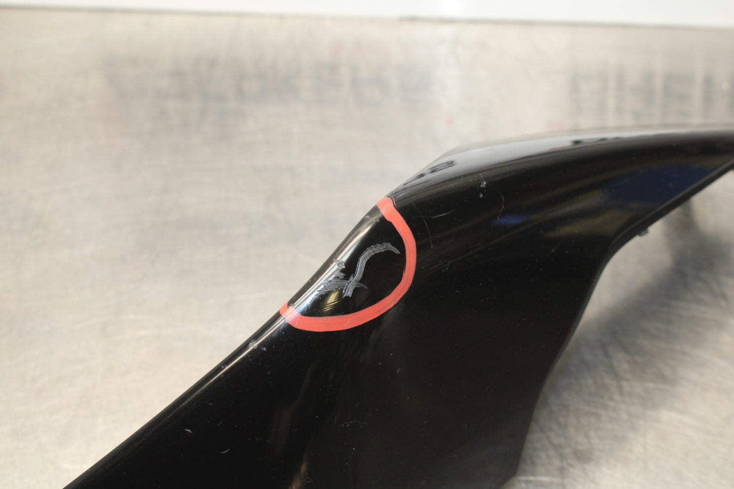 08 KAWASAKI NINJA ZX10R LEFT REAR BACK TAIL FAIRING COWL SHROUD BB201