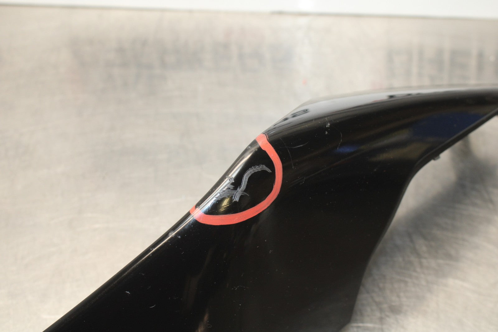 08 KAWASAKI NINJA ZX10R LEFT REAR BACK TAIL FAIRING COWL SHROUD BB201