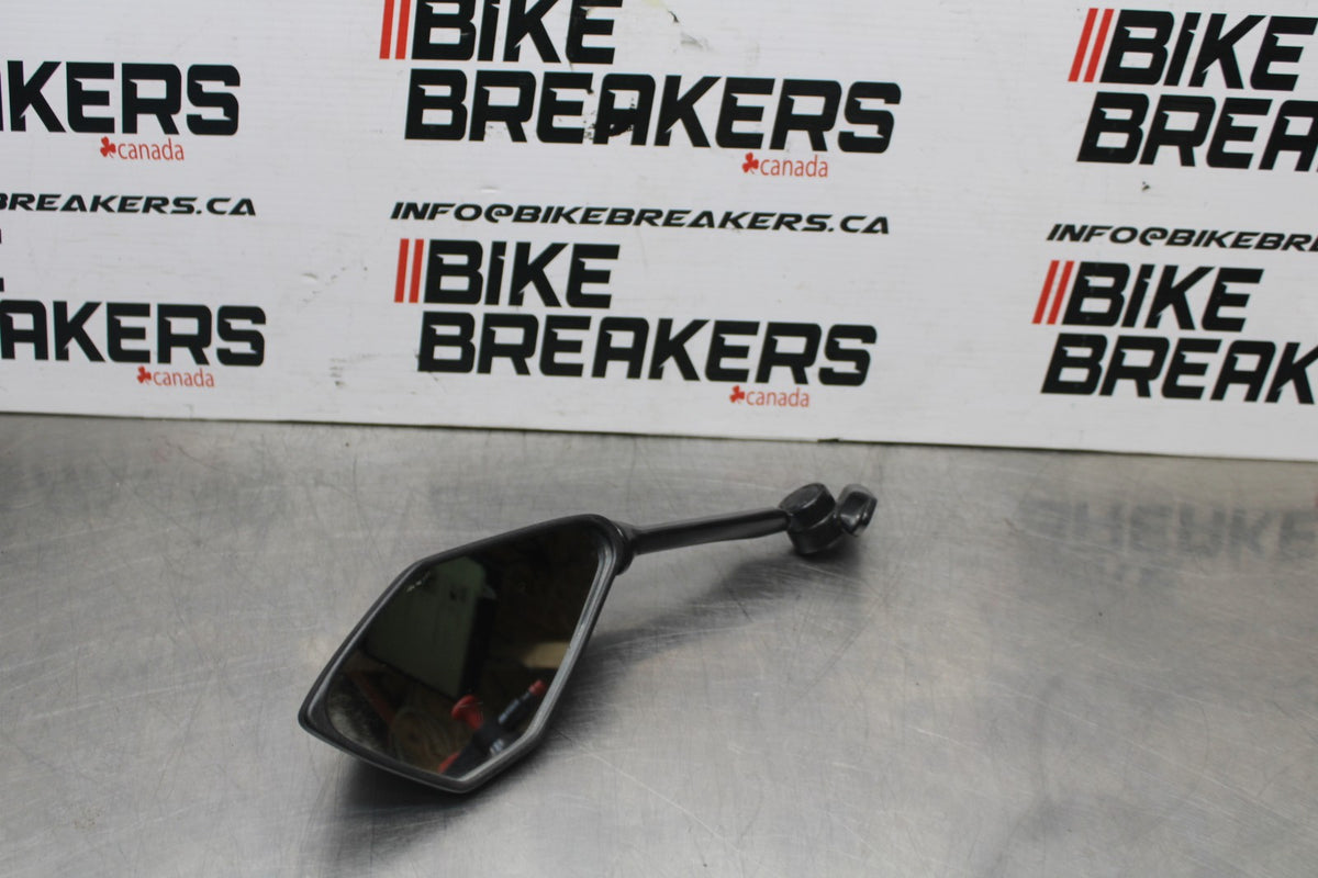 13-18 KAWASAKI NINJA ZX6R LEFT SIDE REAR VIEW MIRROR BB735